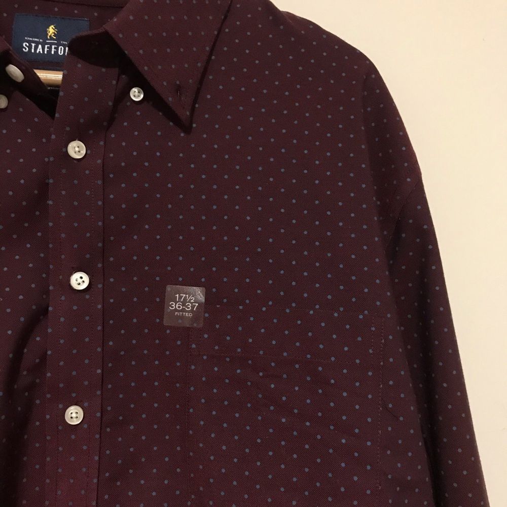 STAFFORD | Mens button down shirt 17 1/2 36/37 NWT